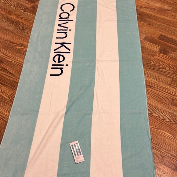 Calvin Klein Bath Nwt Calvin Klein Beach Towel Poshmark